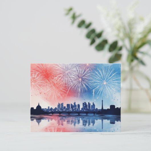Bastille Day Postkarte (Stehend Vorderseite)