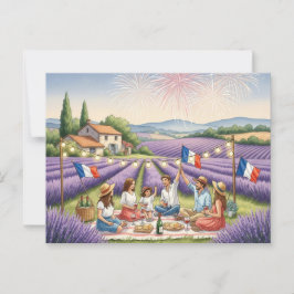 Bastille Day Postkarte