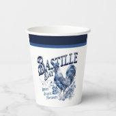 Bastille Day Rooster Pappbecher (Rückseite)