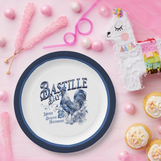 Bastille Day Rooster Pappteller (Party)