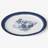 Bastille Day Rooster Pappteller (Schrägansicht)