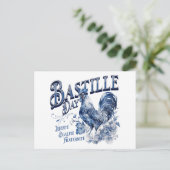 Bastille Day Rooster Postkarte (Stehend Vorderseite)