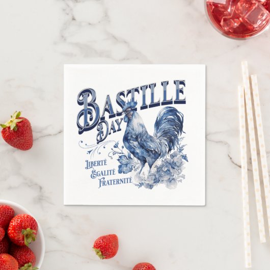 Bastille Day Rooster Serviette (Beispiel)