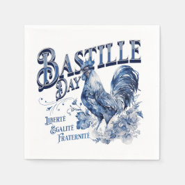Bastille Day Rooster Serviette