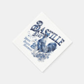 Bastille Day Rooster Serviette (Ecke)