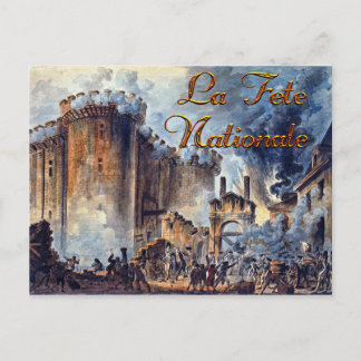 Bastille Day Watercolor Postkarte