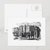 Bastille Festung Postkarte (Vorne/Hinten)