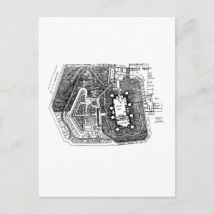 Bastille Karte von 1798