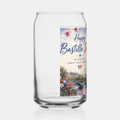 Bastille-Tag Eiffelturm Seine Feuerwerk Dosenglas (Links)