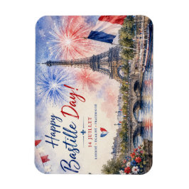 Bastille-Tag Eiffelturm Seine Feuerwerk Magnet