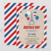 Bastille-Tag-Flugblattvorlage Einladung (Vorne/Hinten)