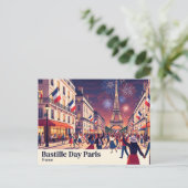 Bastille-Tag Paris Frankreich Postkarte (Stehend Vorderseite)