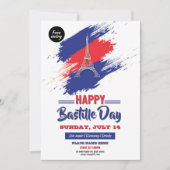 Bastille-Tag-Party-Einladungsflyer-Vorlage (Vorderseite)