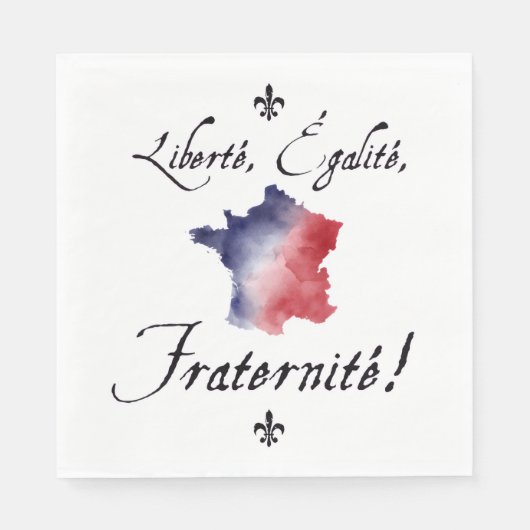 Bastille-Tag Servietten (Vorderseite)