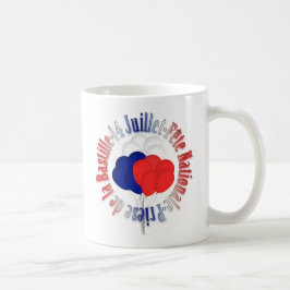 Bastille-Tag steigt Tasse im Ballon auf
