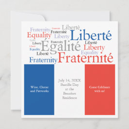 Bastille-Tagesam 14. Juli französisches Einladung