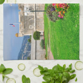 Bastion Menton in Frankreich Geschirrtuch (Gefaltet)