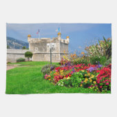 Bastion Menton in Frankreich Geschirrtuch (Horizontal)