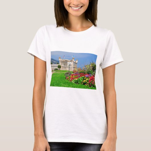 Bastion Menton in Frankreich T-Shirt (Vorderseite)