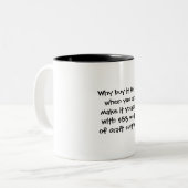 Bastler Humor Tasse Kaffeetasse (Vorderseite Links)