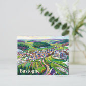 Bastogne Belgien Postkarte (Stehend Vorderseite)