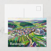 Bastogne Belgien Postkarte (Vorne/Hinten)