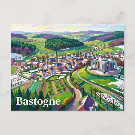 Bastogne Belgien Postkarte (Vorderseite)