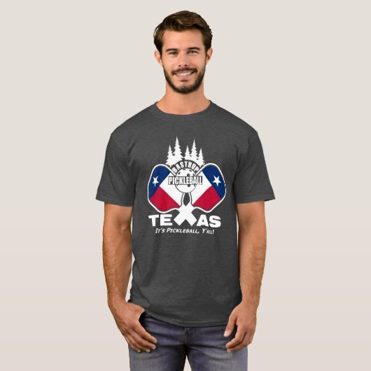 Bastrop Pickleball, Texas (dunkle Shirts) T - Shir T-Shirt (Vorne ganz)