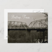 Bastrop Texas Iron Bridge Postkarte (Vorne/Hinten)