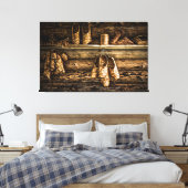 Bastschuhe zum Verkauf Leinwanddruck (Insitu (Schlafzimmer))
