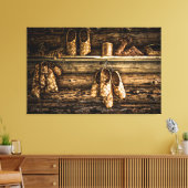 Bastschuhe zum Verkauf Leinwanddruck (Insitu (Wohnzimmer))