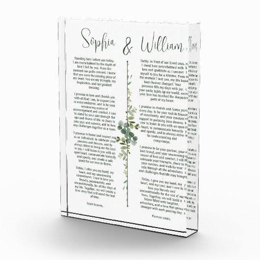 BASWOOD VOWS FOTOBLOCK (Rechts)