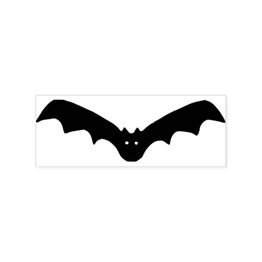 Bat 6 Silhouette Kunst Briefmarke Gummistempel (Prägung)