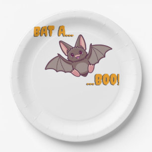 Bat A Boo Niedlich Bat Pappteller