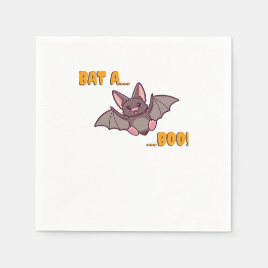 Bat A Boo Niedlich Bat Serviette (Vorderseite)
