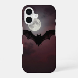 Bat Across the Moon Dark Gothic Case iPhone 16 Hülle