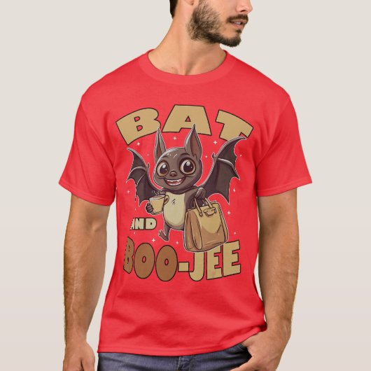 Bat and Boojee Boujee Halloween Costume Trick or T T-Shirt (Vorderseite)