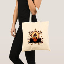 Bat and Fox Festive Tote Bag