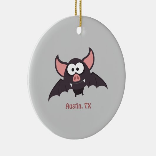 Bat - Austin, Texas Keramik Ornament (Rechts)
