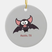 Bat - Austin, Texas Keramik Ornament (Vorne)