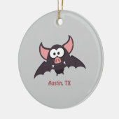 Bat - Austin, Texas Keramik Ornament (Links)