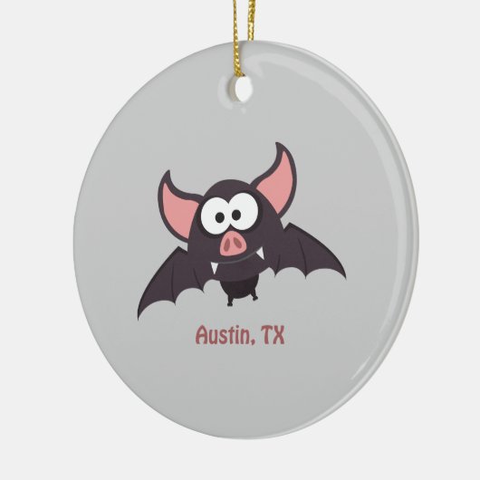 Bat - Austin, Texas Keramik Ornament (Links)