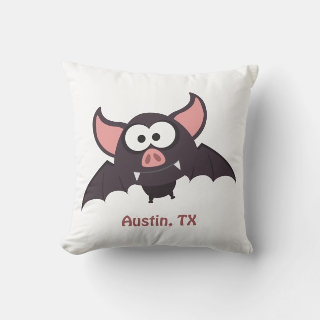 Bat - Austin, Texas Kissen (Vorderseite)