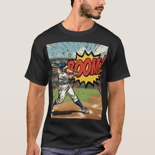 Bat Ball Boom T20 Cricket Graphic Tee (Vorderseite)