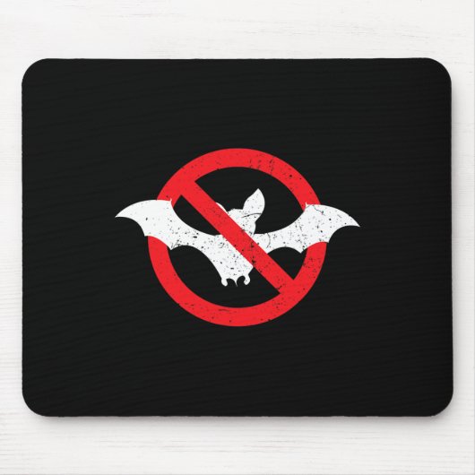 Bat Ban Halloween Vampire Spooky Mousepad (Vorne)