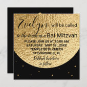 Bat Bar Mitzvah aus diesem Einladung auf dem Weltp (Vorne/Hinten)