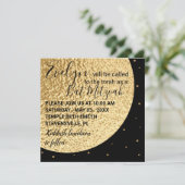 Bat Bar Mitzvah Aus diesem Welt-2-Platz-Einladung (Stehend Vorderseite)