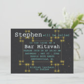 Bat Bar Mitzvah aus dieser Torah-Einladung Einladung (Stehend Vorderseite)