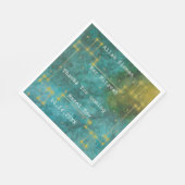 Bat Bar Mitzvah Aus dieser Welt 2 Torah Napkins Serviette (Ecke)