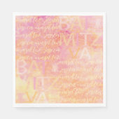 Bat Bar Mitzvah einfach fein zu Napkins Serviette (Vorderseite)